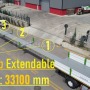 Extendable Flatbed Semi-Trailer